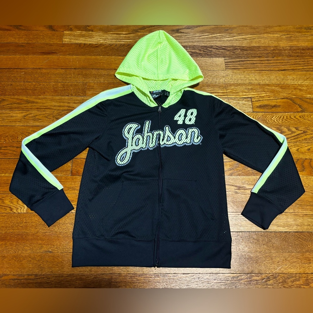 Rare NASCAR G-III 4her by Carl Banks Mesh #48 Johnson Full Zip Jacket (Medium)